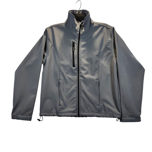 Spring Mountain Fleecewear Co. Other - Spring Mountain Fleecewear Co. Soft Shell Jacket Gray Full Zip‎ Pockets XS